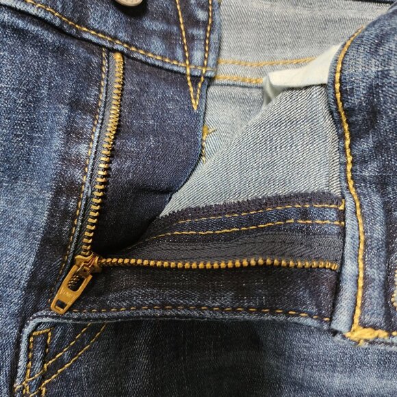 Levi's Dark Wash Stretch Denim High Rise Boyfriend Jeans - Picture 4 of 5